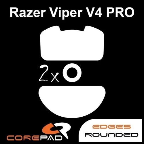 Corepad Skatez PRO for Razer Viper V4 PRO Replacement Mouse Feet Hyperglide