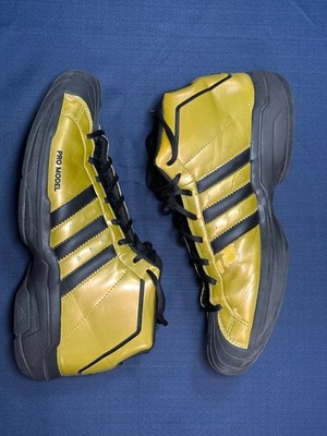 adidas Pro Model 2G Gold Metallic Black Men's 11.5 FV8922 Basketball Shoes