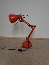 Retro Red Angle Poise Adjustable Swing Arm Desk Lamp - Working- Office Interior