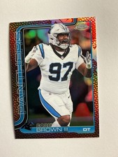 Bobby Brown III #46 LEATHER REFRACTOR - 2025 Topps NFL CHROME - Football Card