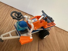 LEGO CITY 7737 Coast Guard 4WD & Jet Scooter 2008 INCOMPLETE w BOX  INSTRUCTIONS