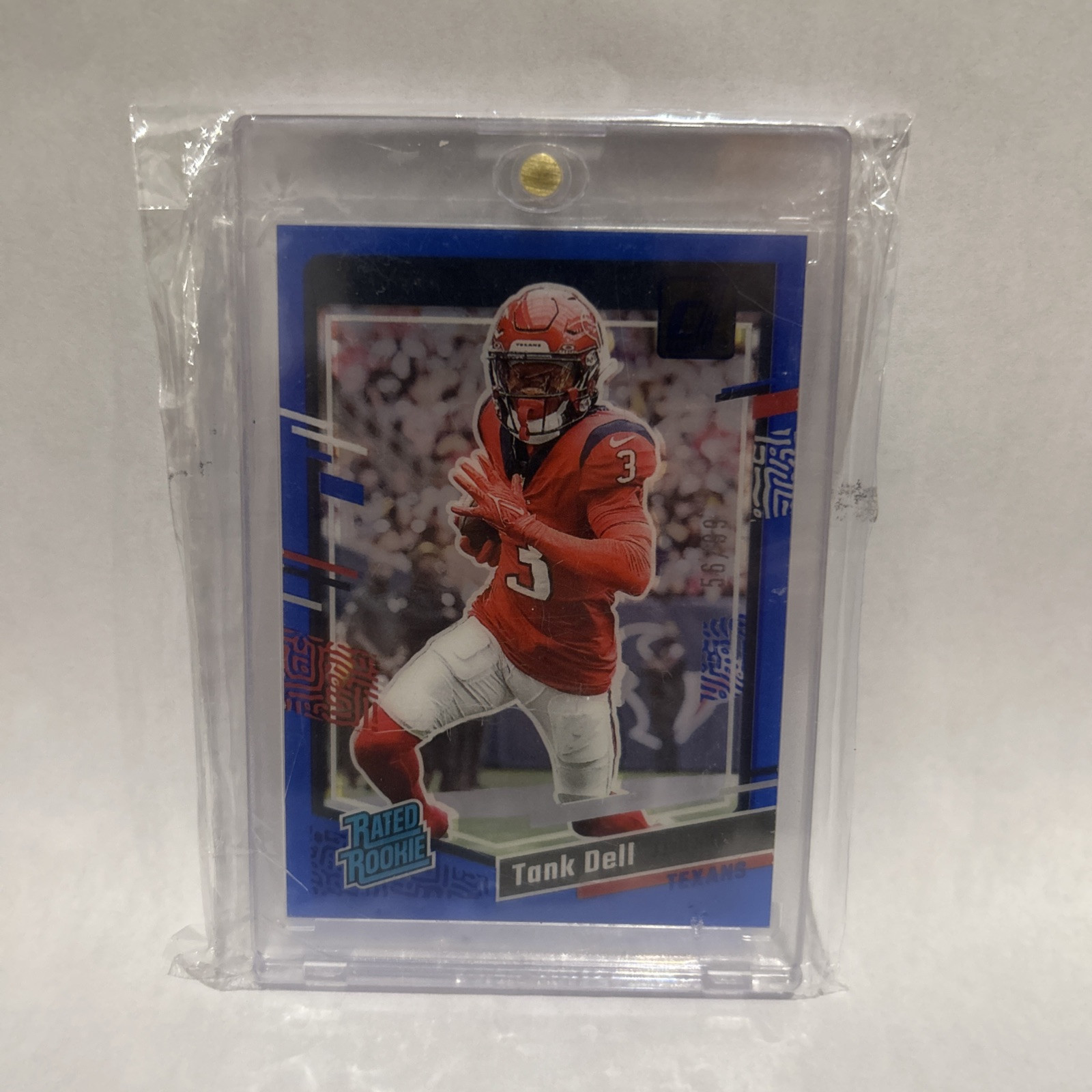 2023 Panini Clearly Donruss Tank Dell Rated Rookie RC Blue Parallel #/99 #85