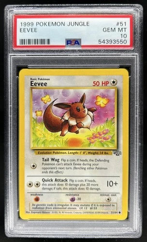 1999 Pokemon Jungle Eevee #51/64 PSA 10 GEM MINT