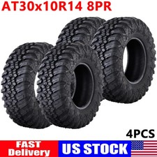 Full Set 30x10x14 8ply Radial 30x10r-14 Atv Utv Mud Tires 30 10r 14 All Terrain