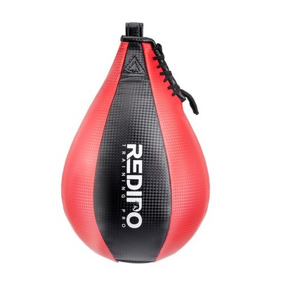 Boxing Speed Bag - PU Leather Speed Punching Bag, MMA Training Reflex Ball Bo...