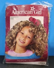 American Girl Child Wig Courtney Moore Blonde Curly Hair FOR CHILD NOT DOLL 