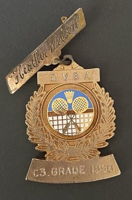 D.V.B.A PIN BADGE  BADMINTON