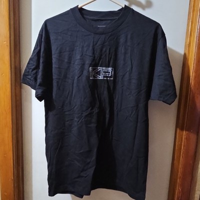 The Thread Shop Logo Black Cotton Graphic Crew Neck Men's Short Sleeve T-Shirt L