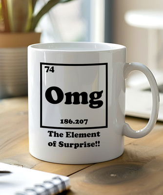 OMG Das Element der Überraschung Tasse | Lustige Wissenschaft Tasse | Chemielehrer Geschenk | G