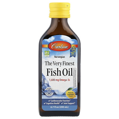 Norwegian, The Very Finest Fish Oil, Natural Lemon, 6.7 fl oz (200 ml)