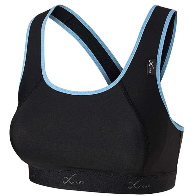 Sujetador para correr CW-X L130324 negro/periwinkle soporte extra para mujer talla - 34D Foto 3 de 4