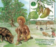 Solomon Islands 1995 - Mango Fruits - Souvenir Stamp Sheet - Scott #798