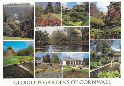 GLORIOUS GARDENS OF CORNWALL ~ VERSCHIEDENE ANSICHTEN ~ GEBRAUCHT ~ VERSCHICKT