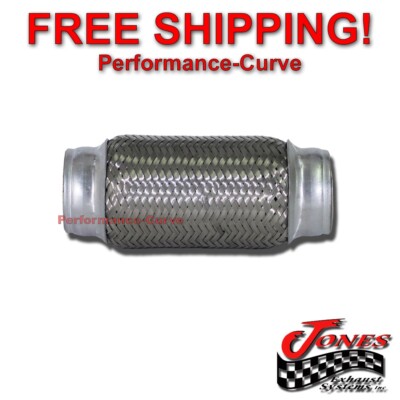 1.75'' x 6'' Exhaust Flex Pipe Custom Heavy Duty Stainless Steel Triple Ply 1 3/4