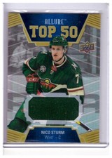 Nico Sturm 2019-20 Upper Deck Allure Top 50 Jersey Card #T50-43