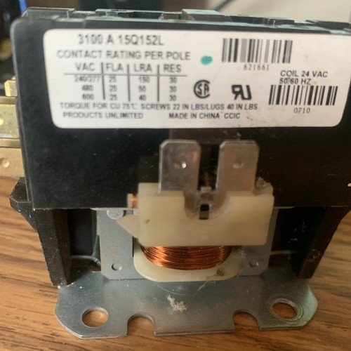 hvac condenser contactor 3100A15Q152L Used ,working condition