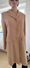 Ladies Tan 3/4 Jacket Coat Size 12 By Linea - Immaculate