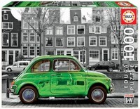 Educa Puzzle Car In Amsterdam Black & White 1000 Teile Neu & Ovp