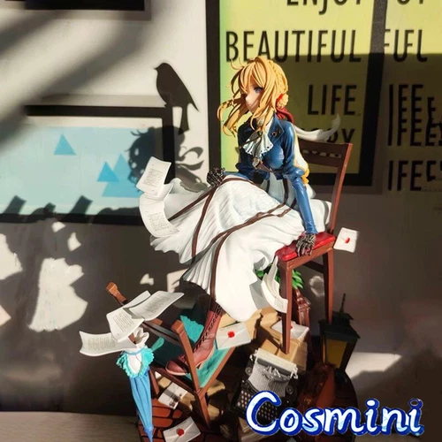 In Stock Violet Evergarden 25cm Figure Toy PVC Collection Model Anime Gift - Picture 3 of 20