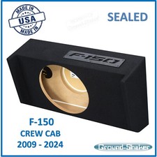 2009-2024 Ford F150 Crew Cab Single Sub Box Subwoofer Enclosure Speaker Box