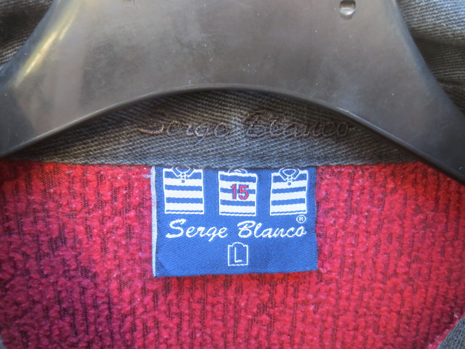 Chemise Homme SERGE BLANCO Rugby à Carreaux Rouge Et Bleu - Taille XXL - Occasion Très Bon état