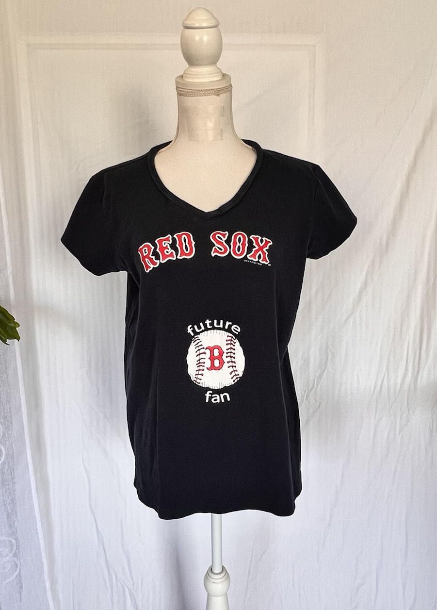 Soft as a Grape Women's MaternityT-shirt Future Fan Boston Red Sox Sz M  NavyBlue