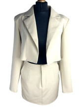 Pretty Little Thing Beige Suit Dress Women’s UK Size 8