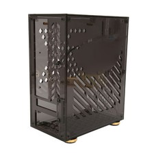 Black Mini ITX Case 4.3L Clear Acrylic Panel 360  Cooling Cushioning Foot Pa Fit