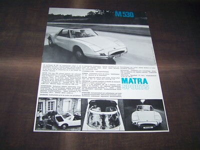 Top Rarity Stunning Brochure Matra M 530 Jet 6 from 1967!!!