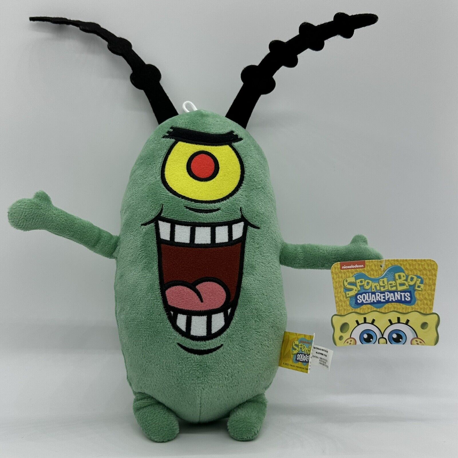 Spongebob Squarepants Plankton Plush 12" Inch Stuffed Toy Nickelodeon NWT