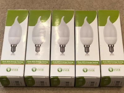5er Pack Lighting EVER 4W (35W Äquivalent) E14 3000K (warmweiß) LED Leuchtmittel