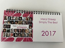 Calendario de escritorio Meryl Streep 2017 fotos hechas a medida y citas famosas de Meryl Gift