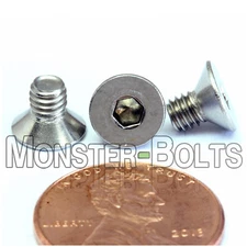 M4 Stainless Steel Flat Head Socket Cap Screws A2, Metric DIN 7991 0.70 Coarse