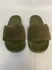 STNDRD Standard Los Angeles Monaco Suede Olive Green Womens Sandals Size 5