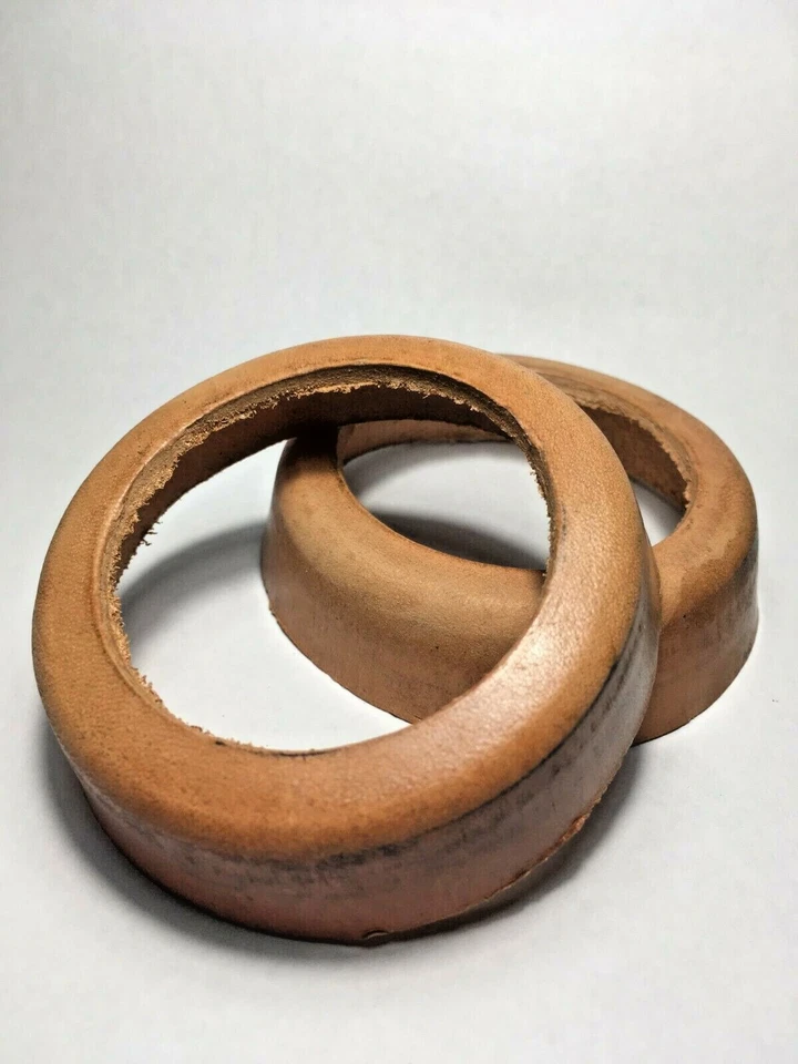 MARKENLOS Zwei Ledermanschetten für Handpumpe Typ75 Schwengelpumpe Brunnen Garten Dichtung