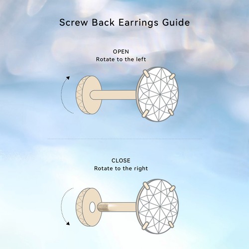 Hypoallergenic G23 Implant Grade Titanium Screw Back Earrings for Sensitive Ears - Picture 5 of 19