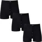 12 9 6 3 Pairs Men's Plain Black Boxer Shorts Underwear, Classic  S-5XL Boxers