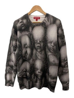 Supreme knit sweater 23AW H.R. Giger (thick medium cotton White 