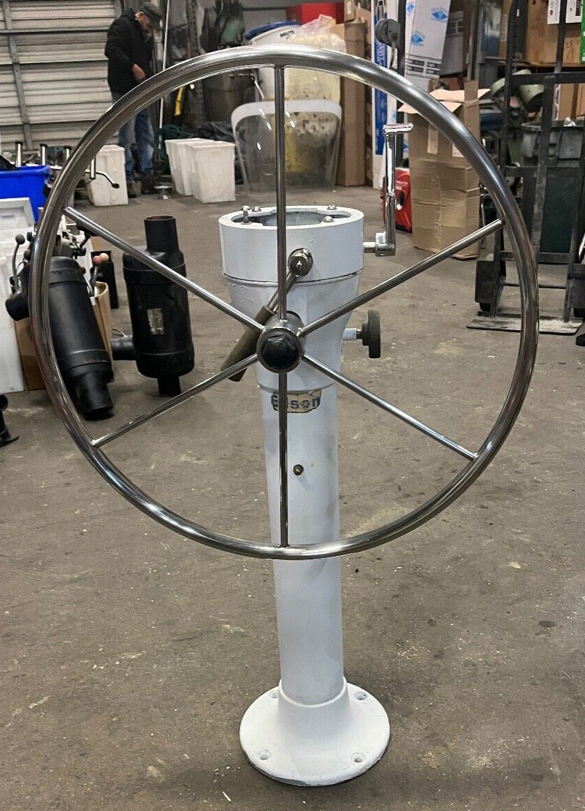 EDSON CLASSIC STEERING PEDESTAL 334336 C185 SHIFTER THROTTLE CONTROLS WHEEL eBay