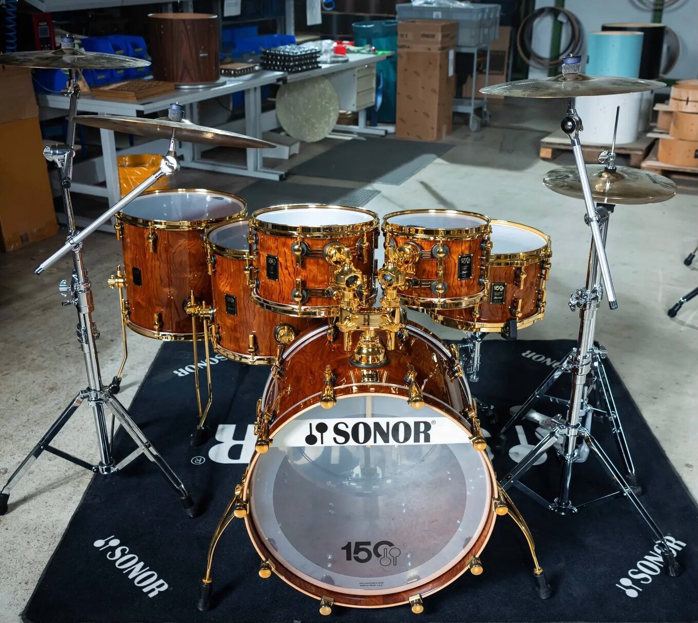 Sonor 150th Anniversary Signature Shell Set Genuine Bubinga #11 of 50 Worldwide