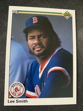 1990 Upper Deck Baseball Card  #393 Lee Smith Boston Red Sox HOF NmMt Free Ship!