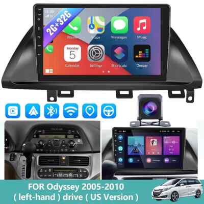 For Honda Odyssey 2005-2010 Android Car Stereo Radio 32GB Navi GPS Apple CarPlay