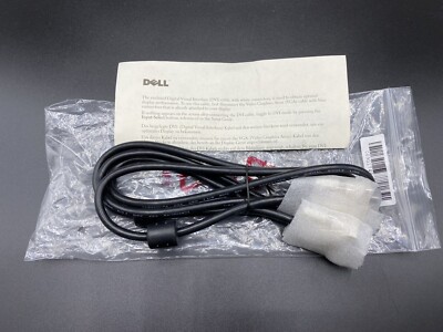 DELL (DVI) Digital Visual Interface Cable 6FT w/ White Connectors NEW