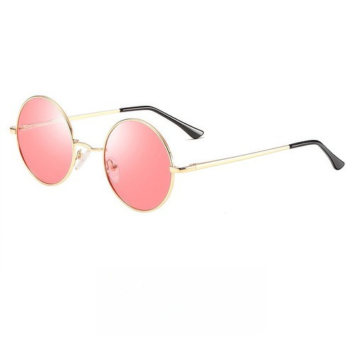 Women 8 Color Lens Retro Round Sunglasses Lightweight UV400 Vintage Hippie Style - Picture 70 of 117