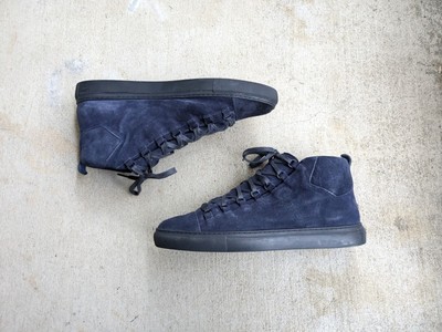 Leather Balenciaga High Top Navy Balenciaga Arena High Mens Navy
