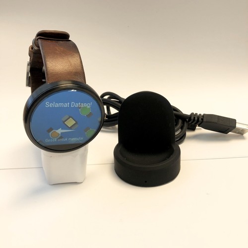 Motorola Smart Watch IP67 Moto 360 Brown Leather Band | eBay