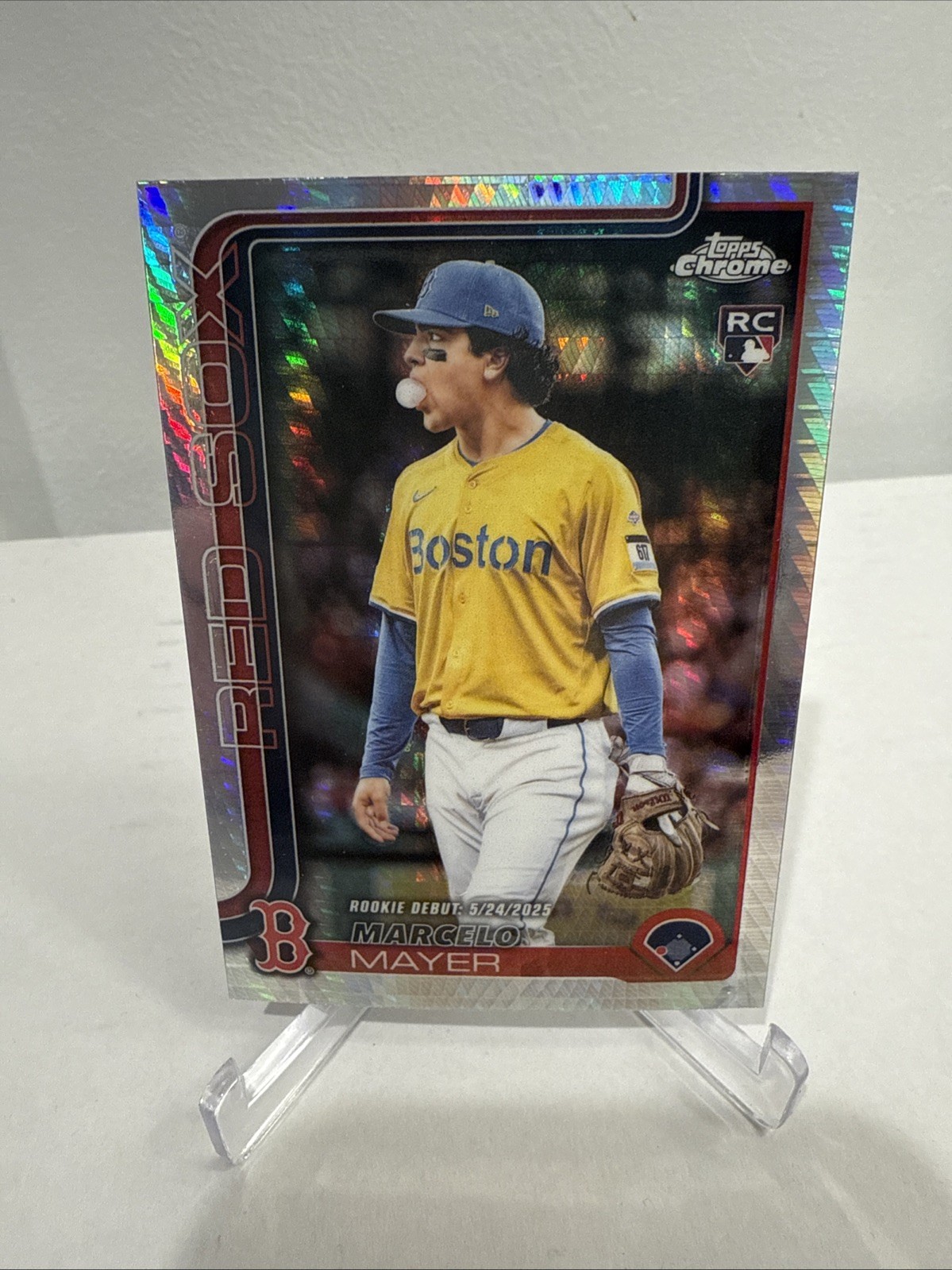 Marcelo Mayer Rookie Debut RC 2025 Topps Chrome Update #USC117 Prism Refractor