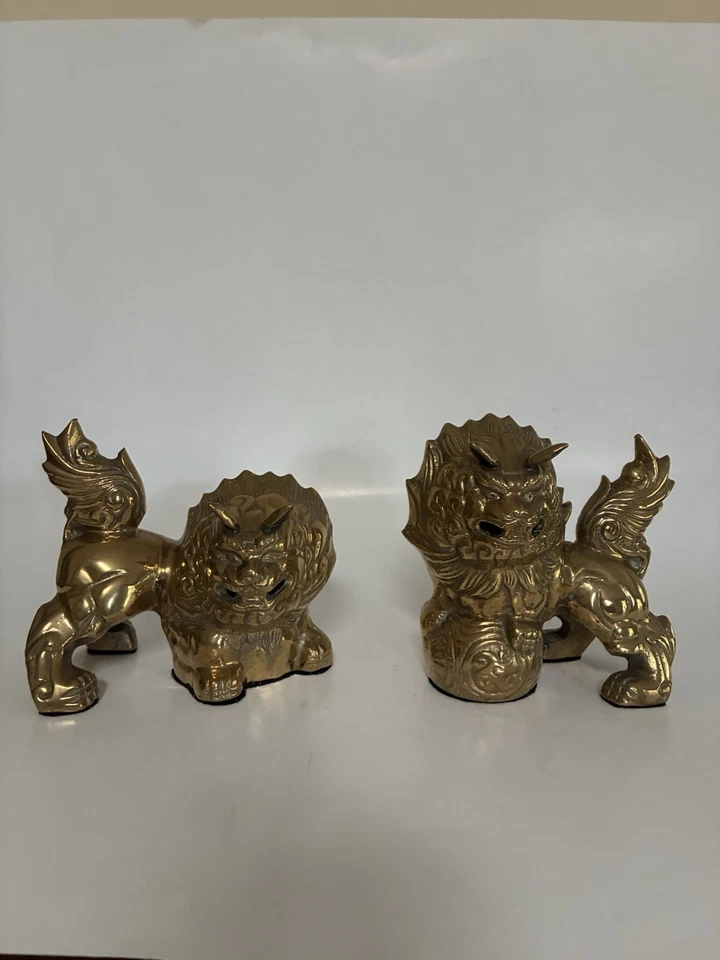 Foo Dogs, latón Foto 3 de 4