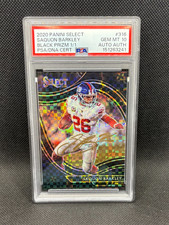 2020 Select Saqun Field Level Barkley Black Prizm 1/1 PSA 10 Gold On Card Auto