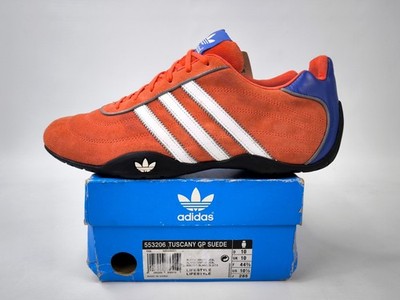 adidas Tuscany GP Suede Schuhe EUR 44 2/3 UK 10 aus 2004 Wildleder rot 553206